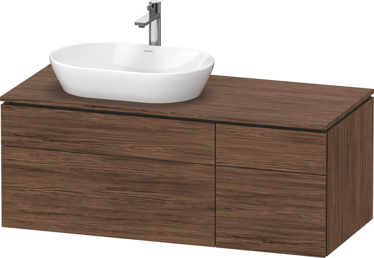 DURAVIT L-Cube Waschtischunterbau 1220 mm taupe supermatt mit Tip-On-Technik und Soft-Close