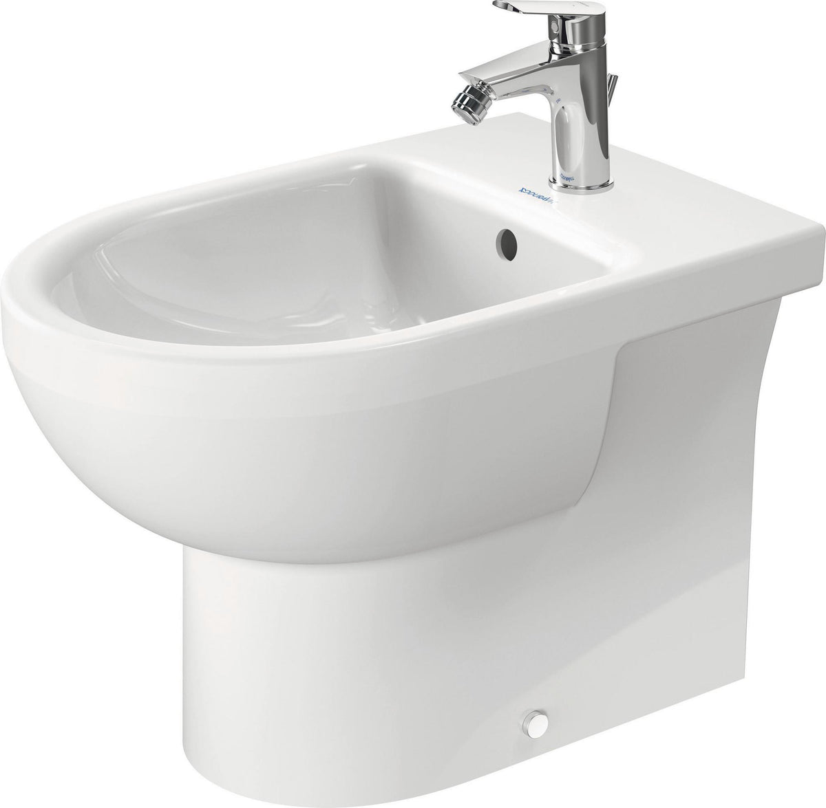 Duravit No.1 Stand-Bidet 570 mm weiß mit Überlauf und Hahnlochbank