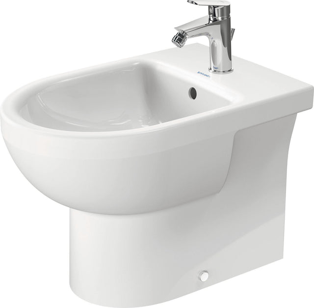 Duravit No.1 Stand-Bidet 570 mm weiß mit Überlauf und Hahnlochbank