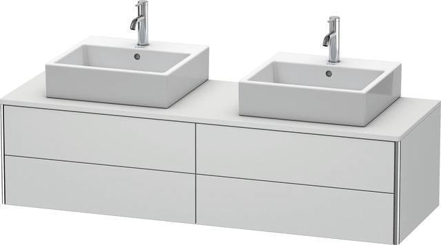 DURAVIT XSquare Waschtischunterbau 1600 mm wandhängend mit Schubkasten und Siphonausschnitt