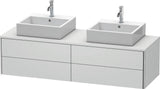 DURAVIT XSquare Waschtischunterbau 1600 mm wandhängend mit Schubkasten und Siphonausschnitt