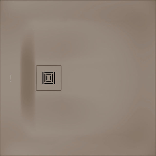 DURAVIT Sustano Duschwanne 800x800x30 Mineralguss Greige Matt – Quadratisch, Bodenbündig, Rutschhemmend