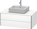 DURAVIT XSquare Konsolenwaschtischunterbau 1000 mm weiß seidenmatt mit Tip-on und Soft-Close