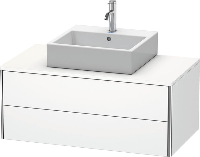 DURAVIT XSquare Konsolenwaschtischunterbau 1000 mm weiß seidenmatt mit Tip-on und Soft-Close