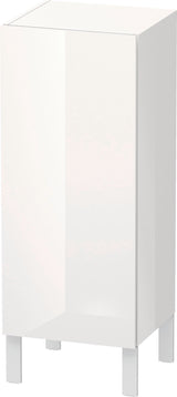 DURAVIT L-Cube Halbhochschrank 250 mm, 1 Tür links, amerikanischer Nussbaum – wandhängend mit Soft-Close