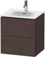 DURAVIT L-Cube Waschtischunterbau 520 mm weiß matt – 2 Schubkästen, wandhängend
