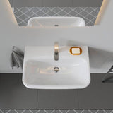 DURAVIT DuraStyle Waschtisch 650 mm mit Überlauf und WonderGliss – Wandhängend, 1 Hahnloch