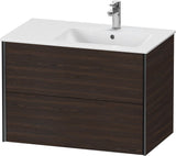 DURAVIT XViu Waschtischunterbau wandhängend 810 mm, 2 Schubkästen, weiß matt