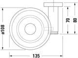 Duravit D-Code Seifenschale links Chrom – Wandmontage mit Befestigungsmaterial