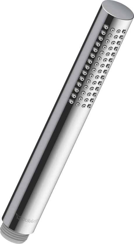 DURAVIT Stabbrause MinusFlow Rund Rain Schwarz Matt – Handbrause mit Antikalksystem, Messing