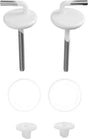 DURAVIT Scharnierpaar für WC-Sitz Darling und Duraplus, weiß – Universal Ersatzteil