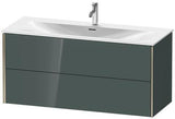 Duravit Waschtischunterbau XVIU 1210x557x480mm 2 Schubkästen Nussbaum Mitte