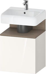 DURAVIT Qatego Waschtischunterbau 490 mm Eiche Terra Matt, wandhängend, 1 Tür links, Tip-On