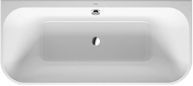 DURAVIT Happy D.2 Plus Badewanne 1800x800 mm Weiß/Graphit – 2-Sitzer mit Rückenschrägen