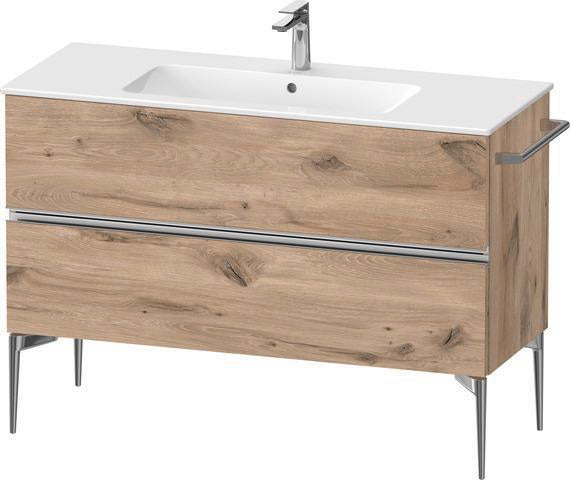 DURAVIT Sivida Waschtischunterbau 1210 mm Nussbaum mit 2 Schubkästen und Soft-Close