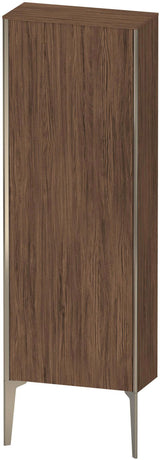 Duravit Halbhochschrank XViu 1330 mm Nussbaum dunkel matt, wandhängend, Push-Open