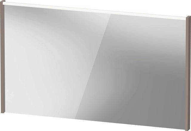 DURAVIT D-Code Spiegel 1200x700 mm mit LED-Beleuchtung, Basalt Matt – Wandhängend