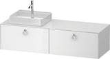 Duravit White Tulip Waschtischunterbau 1600 mm Nussbaum links von Philippe Starck