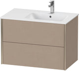 DURAVIT XViu Waschtischunterbau wandhängend 810 mm, 2 Schubkästen, weiß matt