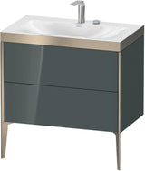 DURAVIT XViu c-bonded Waschtischset bodenstehend 800 mm mit 2 Auszügen und Push-Open