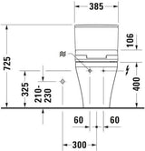 DURAVIT SensoWash Slim Dusch-WC-Sitz für DuraStyle, weiß, mit Fernbedienung & Durchlauferhitzer