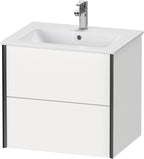 weiß matt / Spanplatte / 2Schubk.,schwarz matt/weiß
