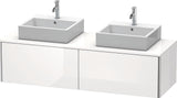 Duravit XSquare Waschtischunterbau 1600 mm wandhängend 2 Auszüge Sanitär-Ahorn seidig-matt