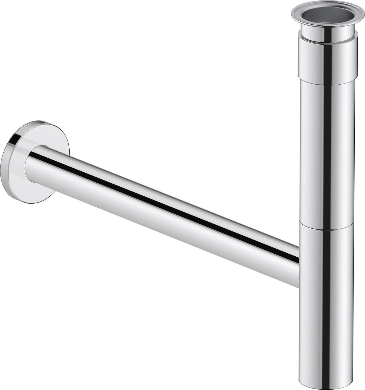 Duravit DU Design Siphon Schwarz Matt – Flaschensiphon Universal mit Rosette