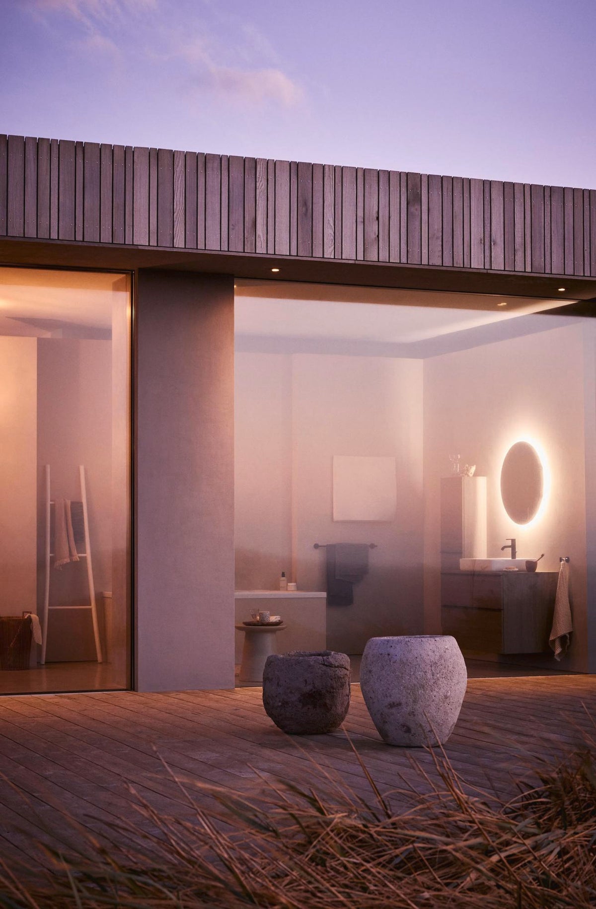 DURAVIT Licht & Spiegel Wandspiegel 700 mm rund mit Sensorschalter und LED-Beleuchtung