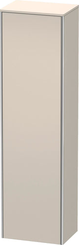 DURAVIT XSquare Hochschrank 500 mm taupe seidenmatt mit Tip-on Technik und Soft-Close