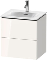 DURAVIT L-Cube Waschtischunterbau 520 mm weiß matt – 2 Schubkästen, wandhängend