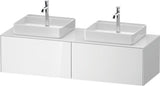 Duravit White Tulip Waschtischunterbau 1600 mm von Philippe Starck – wandhängend, mit Tip-On-Technik und LED-Innenbeleuchtung