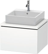 DURAVIT L-Cube Konsolenwaschtischunterbau 620 mm betongrau matt, 1 Auszug, wandhängend