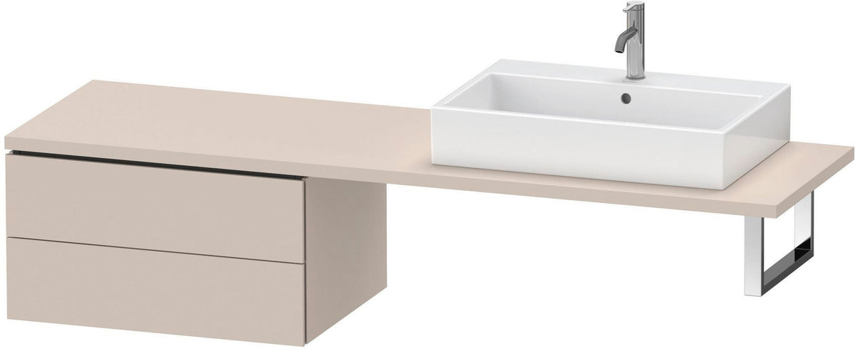 DURAVIT L-Cube Unterschrank 720 mm, 2 Schubkästen, weiß matt, wandhängend