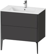 DURAVIT XViu Waschtischunterbau bodenstehend 594x810x480 mm mit 2 Auszügen, weiß matt