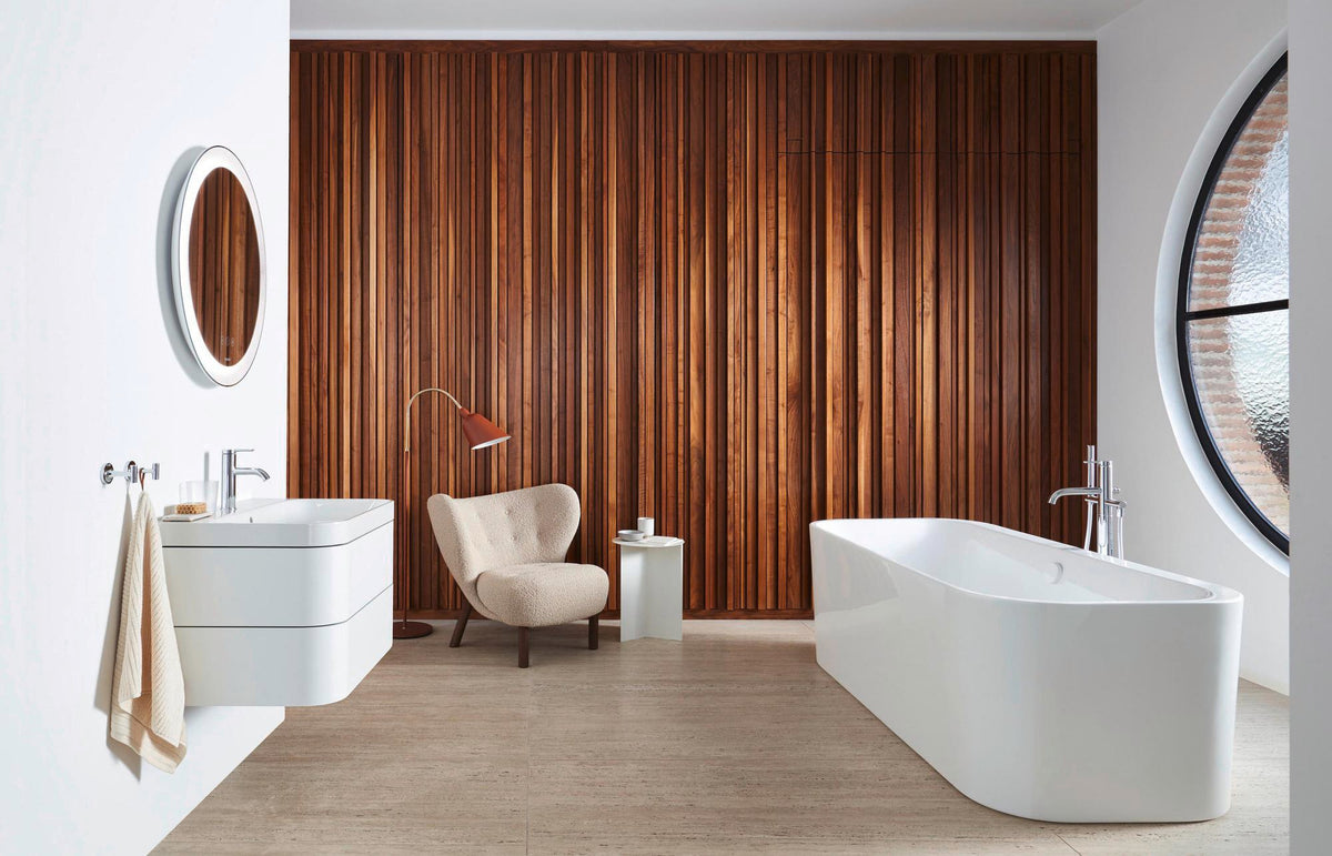 Duravit C.1 Einhebel-Waschtischmischer M mit Zugstange, Schwarz Matt