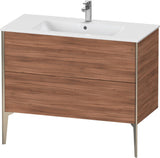 Duravit XViu Waschtischunterbau bodenstehend 1010 mm, 2 Auszüge, weiß matt, Tip-On