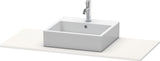 DURAVIT XSquare Konsole 1200 mm mit Ausschnitt – Weiß Seidenmatt, MDF, 16 mm