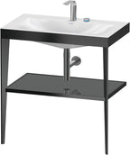 flannel grey hochglanz / grau / Metallkon,2HL,schwarz m./flan.grey