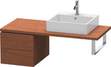 Duravit L-Cube Unterschrank für Konsole 400x420x548 mm, 2 Schubkästen, Amerik. Nussbaum