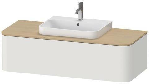 Duravit Waschtischunterbau Happy D.2 Plus 1300 mm taupe supermatt mit Tip-On-Technik