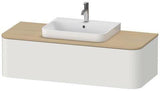 Duravit Waschtischunterbau Happy D.2 Plus 1300 mm taupe supermatt mit Tip-On-Technik