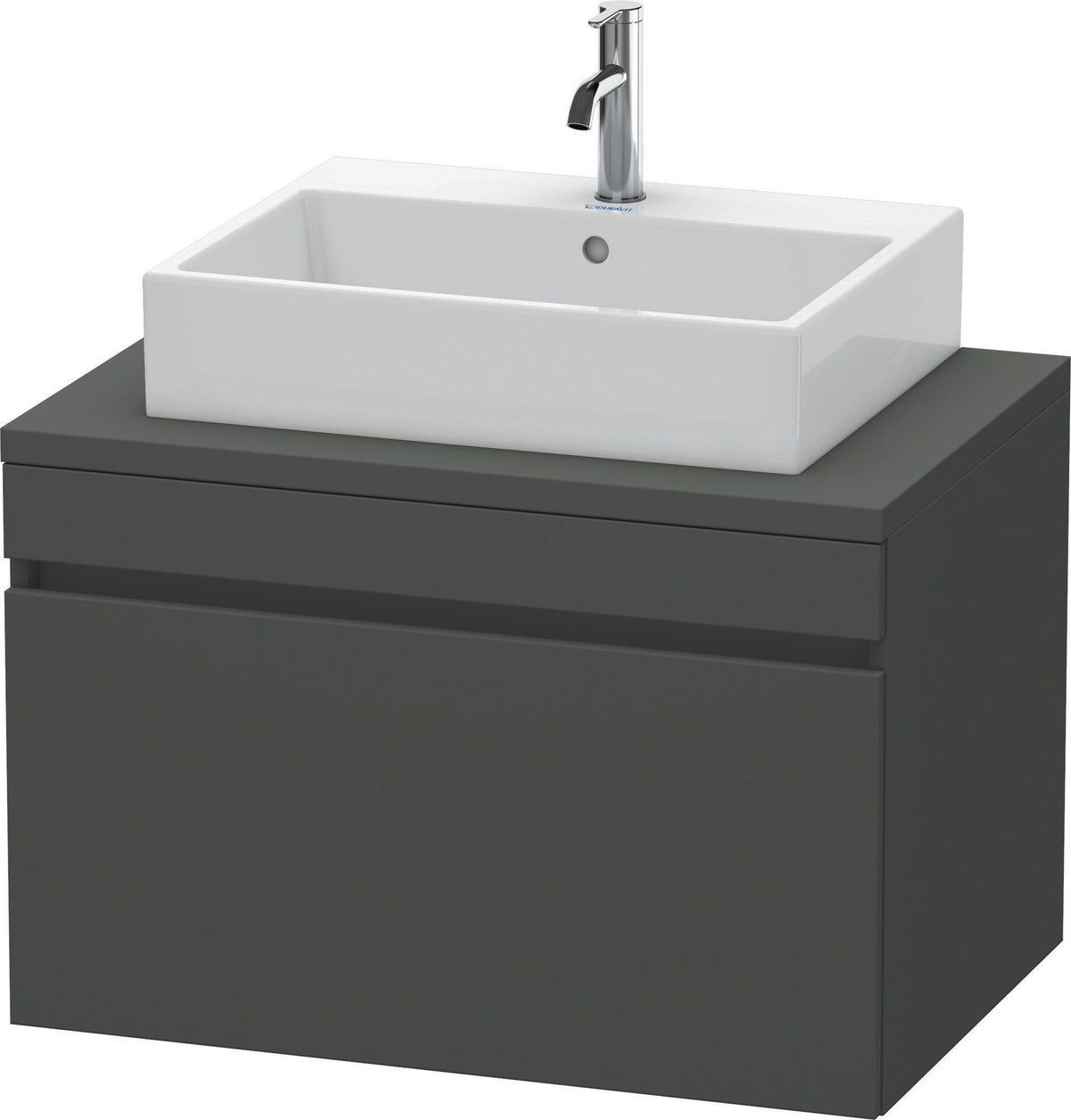 DURAVIT DuraStyle Konsolenunterschrank 800 mm betongrau matt mit 1 Auszug