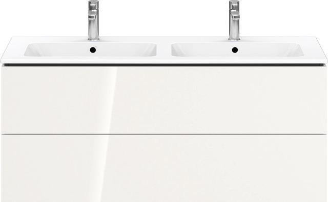 Duravit L-Cube Waschtischunterbau 1290 mm taupe supermatt mit Tip-On-Technik