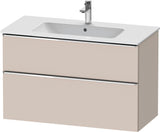 DURAVIT D-Neo Waschtischunterbau 1010 mm Eiche Schwarz mit Bronze Griff