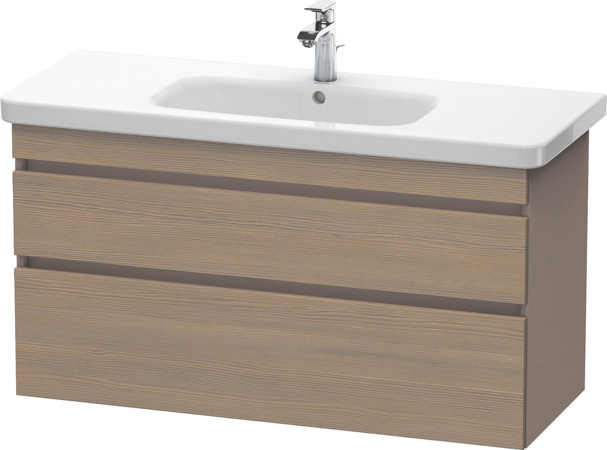 DURAVIT DuraStyle Waschtischunterbau 1130 mm Eiche Terra/Weiß Matt, wandhängend, 2 Schubkästen, Soft-Close