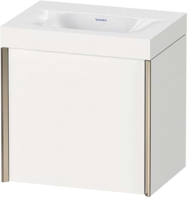 DURAVIT XViu c-bonded Waschtischunterbauset 460x450x330mm champagner matt/weiß matt