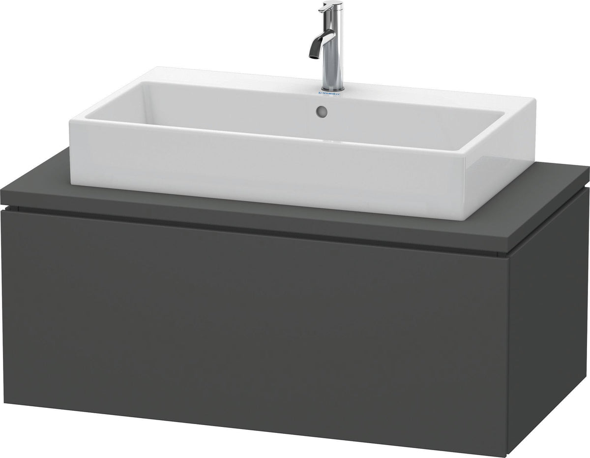 DURAVIT L-Cube Konsolenunterschrank 1020 mm betongrau matt mit 1 Auszug und Tip-on-Technik