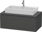 DURAVIT L-Cube Konsolenunterschrank 1020 mm betongrau matt mit 1 Auszug und Tip-on-Technik