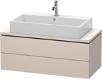 taupe supermatt / Spanplatte / 2 Schubkästen